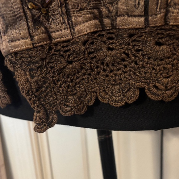 Vintage Flashback Brown Embroidery Jacket - Picture 6 of 8